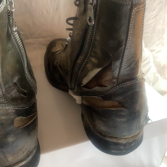 - Maison mihara Yasuhiro distressed deconstructed zipper boots - Picture 12 of 12